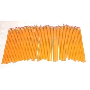 Lot of 50 Vintage Dixon Oriole #287 2.5 Yellow Finish Pencils Unsharpened